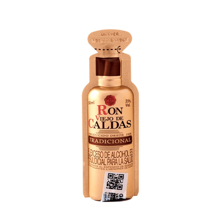 Shot Ron Viejo de Caldas Tradicional 50 ml